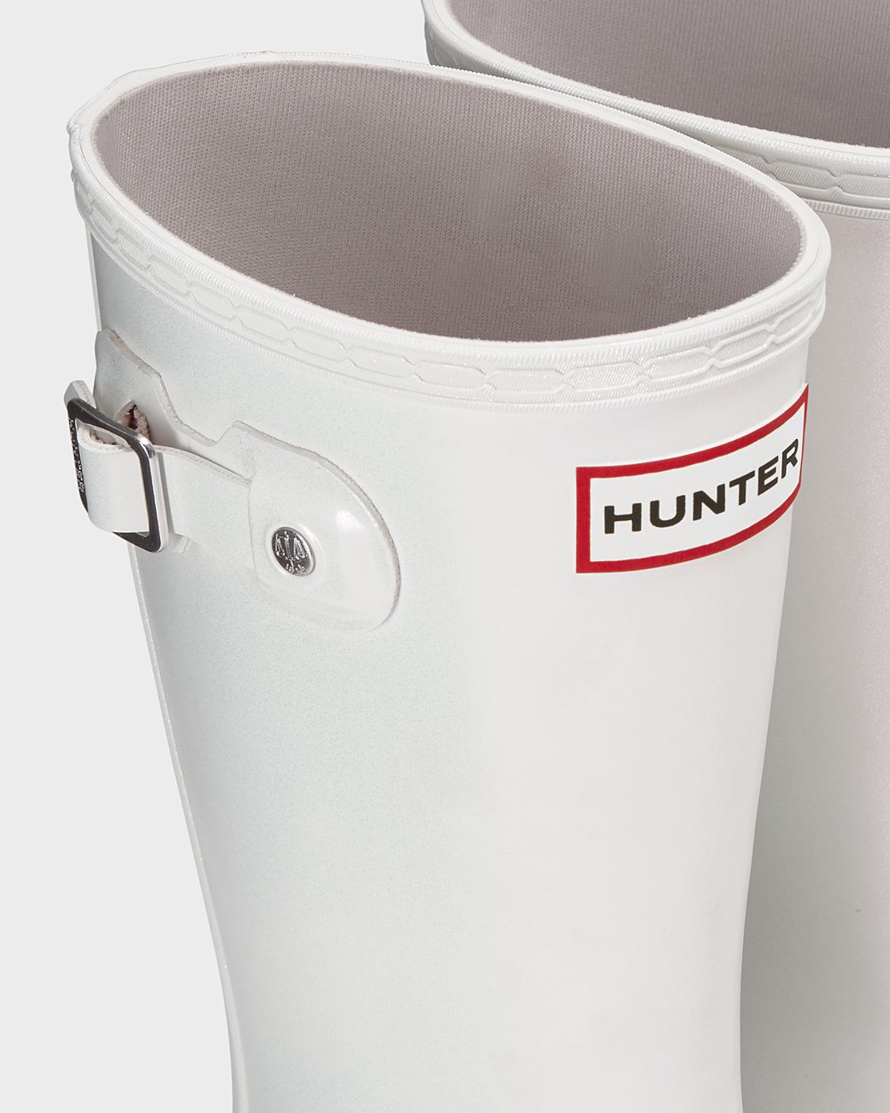 Kids Hunter Original Big Nebula | Rain Boots Silver | NZ-26789-PEAK